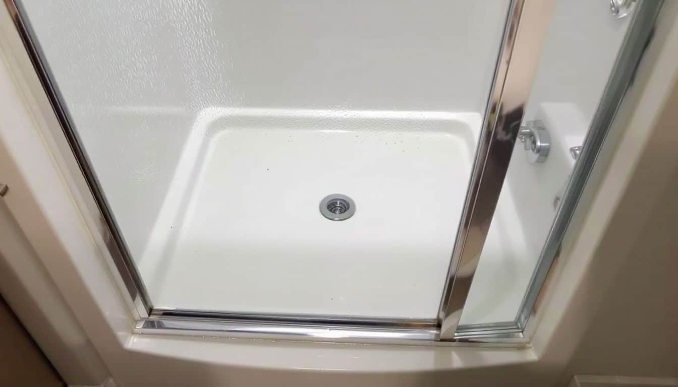 douche deur schoonmaken