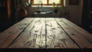 houten tafel schoonmaken