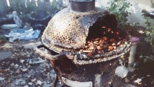 kamado schoonmaken