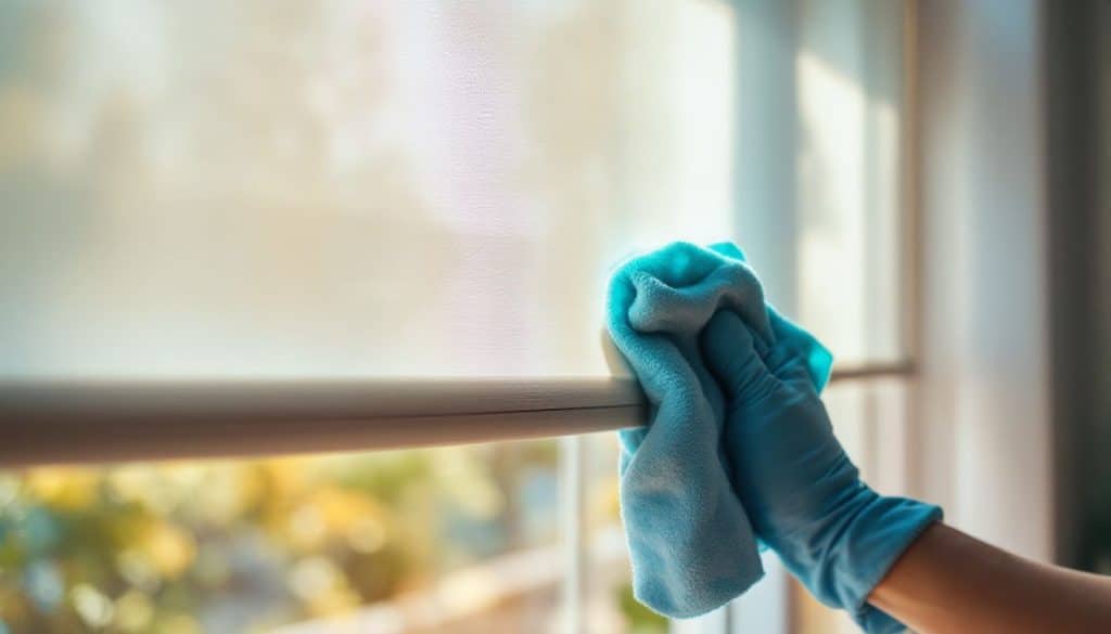 oma weet raadt rolgordijn schoonmaken