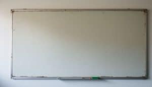 whiteboard schoonmaken