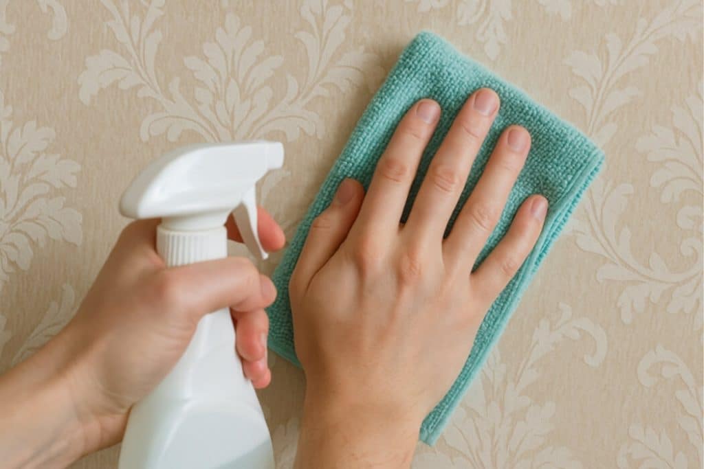 behang schoonmaken