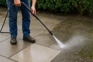 beton schoonmaken buiten