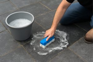 chinees hardsteen schoonmaken buiten