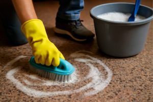 granito vloer schoonmaken