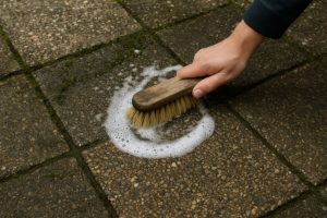grindtegels schoonmaken