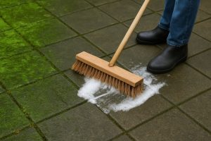 groene tegels schoonmaken