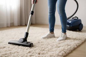 hoogpolig vloerkleed schoonmaken