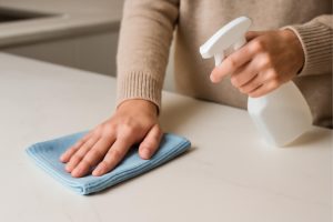 solid surface schoonmaken