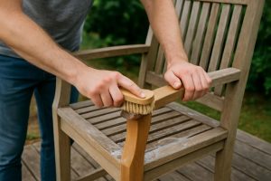 teakhout schoonmaken