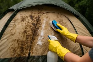 tentdoek schoonmaken