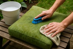 tuinkussens schoonmaken