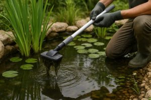 vijver schoonmaken