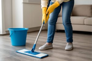 vinyl vloer schoonmaken