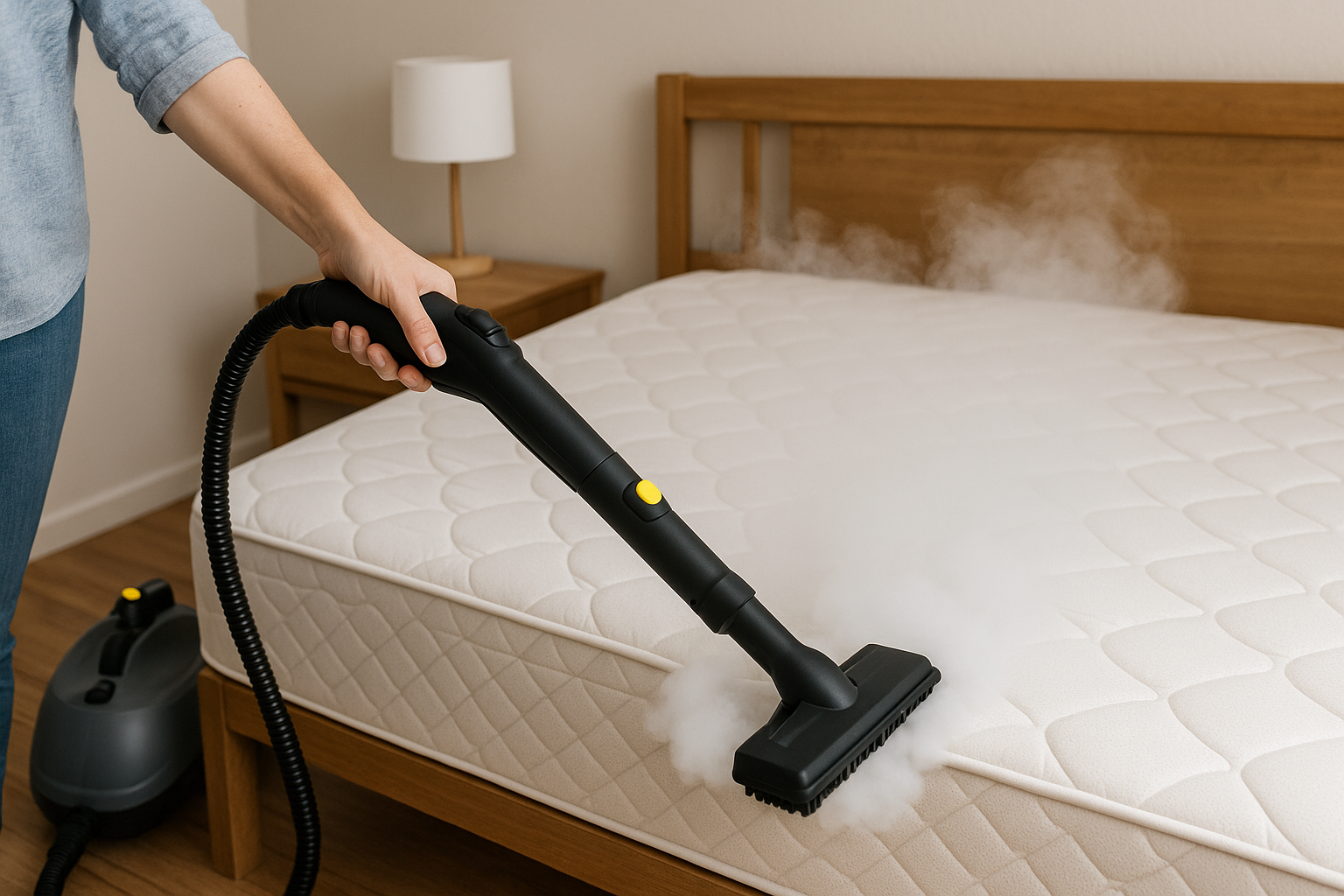 Matras reinigen met stoomreiniger