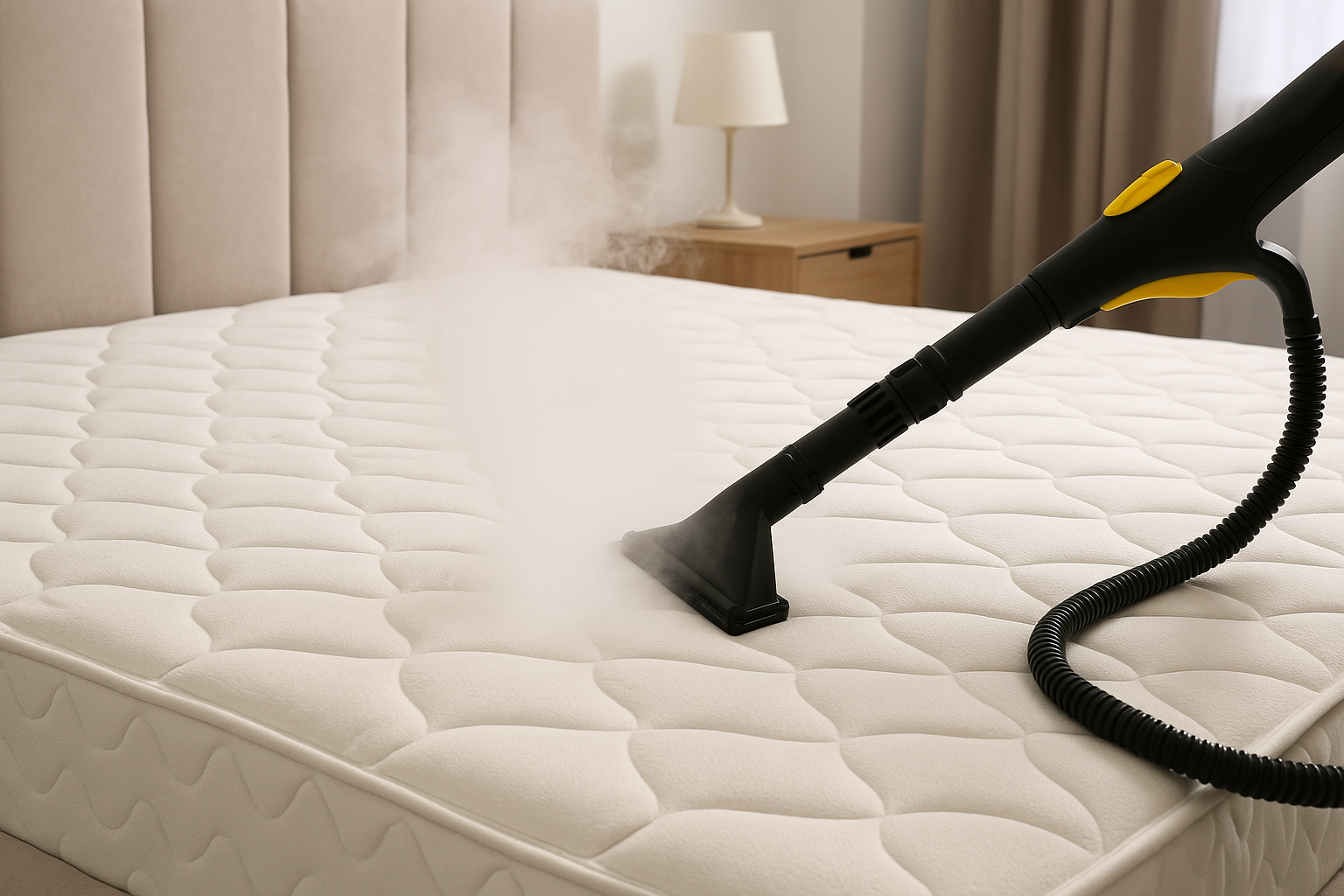 Matras reinigen met stoomreiniger