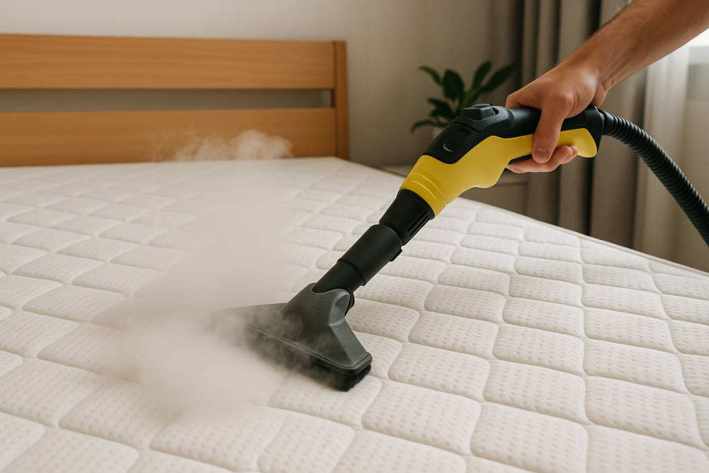 Matras reinigen met stoomreiniger