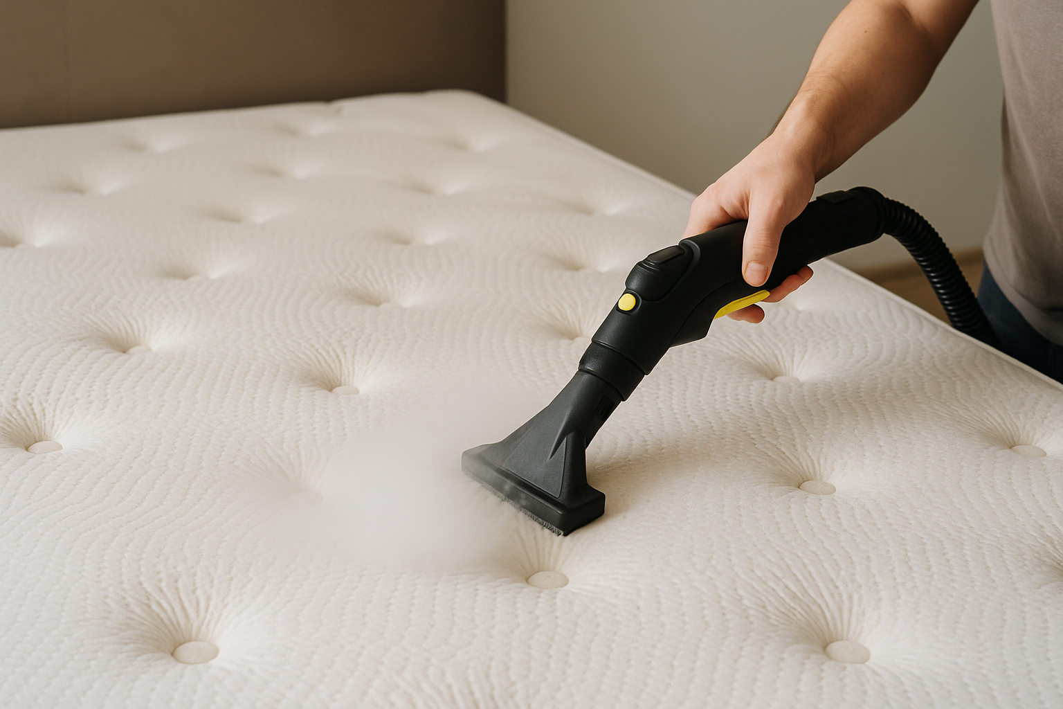 Matras reinigen met stoomreiniger