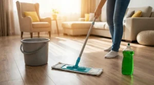 Laminaat schoonmaken met afwasmiddel